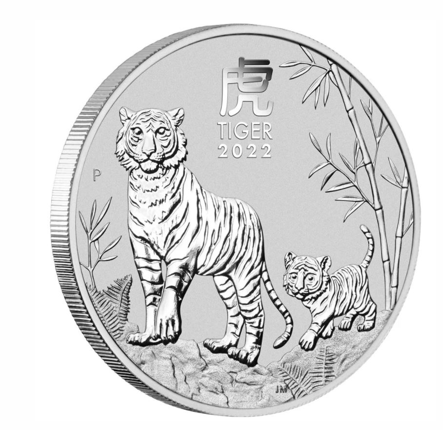 Thumbnail for 2022 Year of the Tiger 1kg 99.99% Silver Bullion Coin Perth Mint