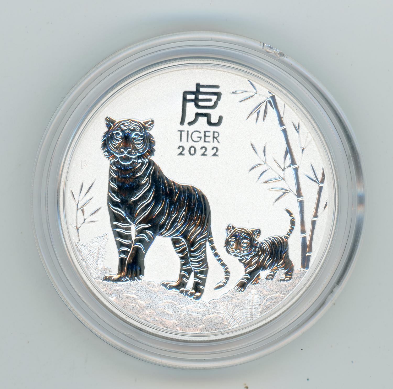 Thumbnail for 2022 Year of the Tiger 2oz Silver Bullion Coin