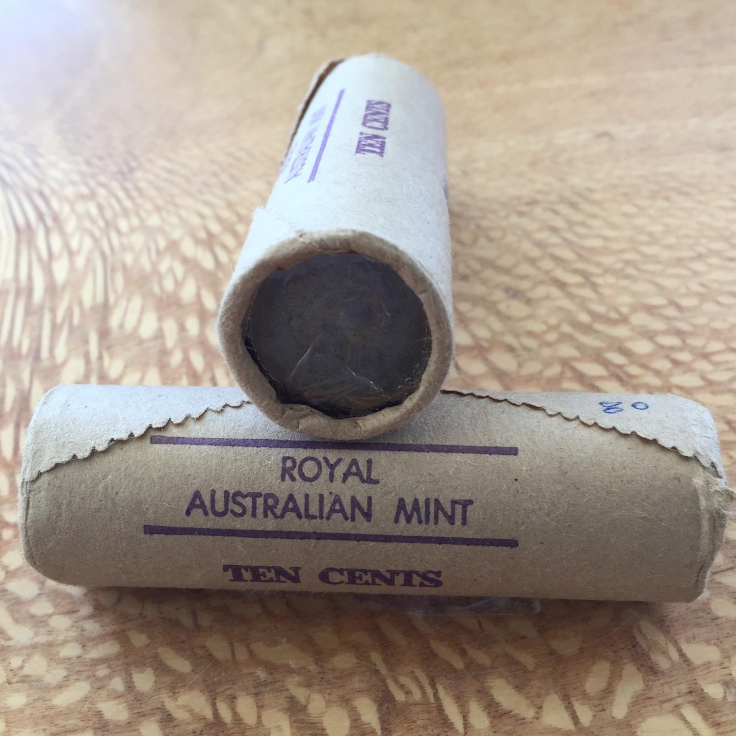 Thumbnail for 1980 Royal Australian Mint Ten Cent Roll
