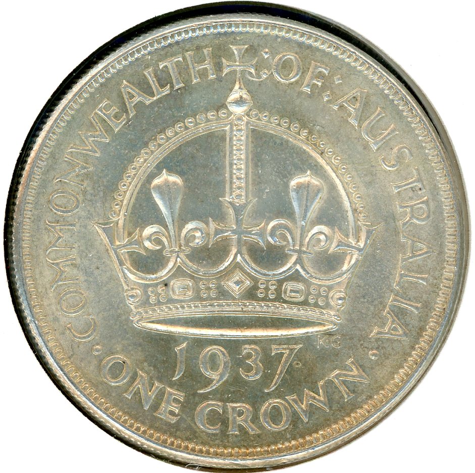 Thumbnail for 1937 Australian Crown (C) aUNC