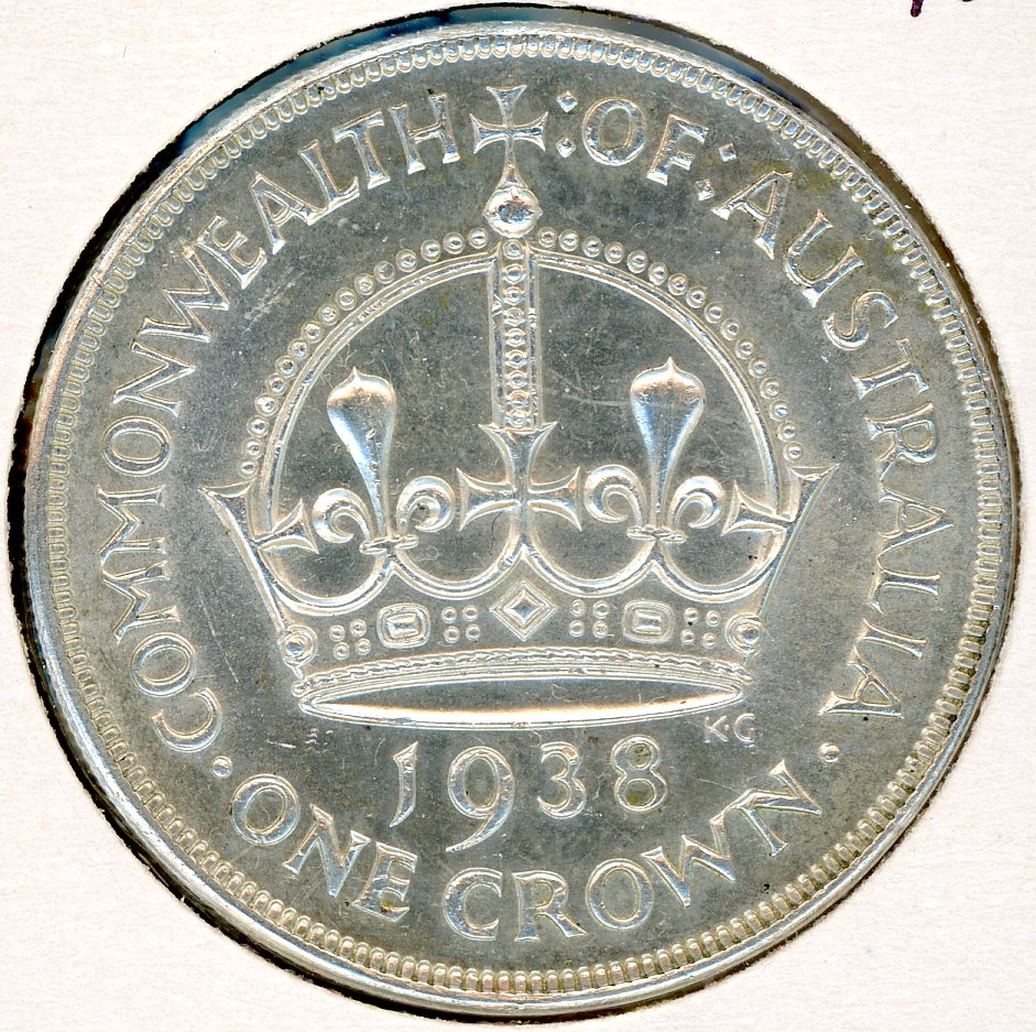 Thumbnail for 1938 Australian Crown (D) gEF