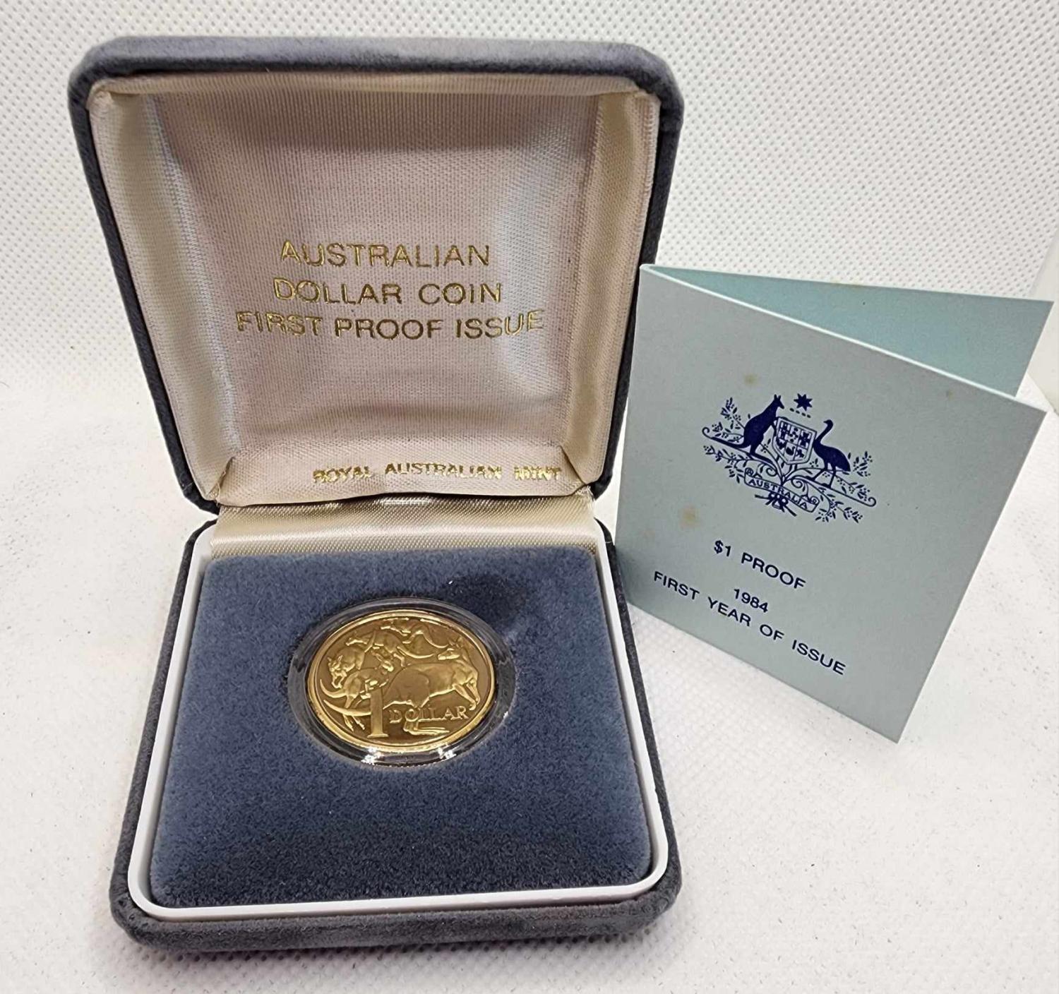 Thumbnail for 1984 Australian $1.00 Proof Coin in Original Case
