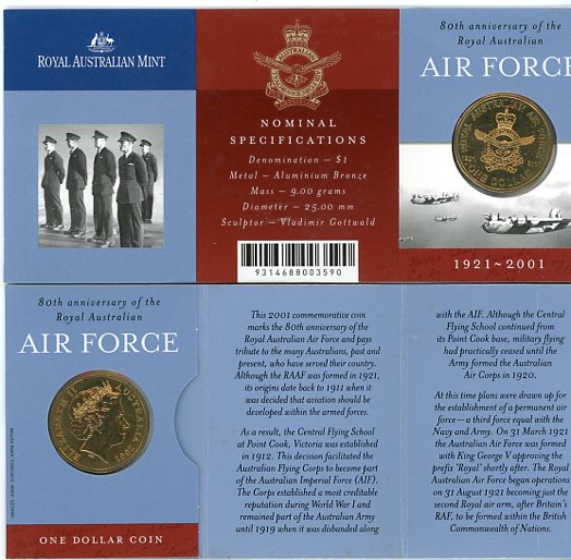 Thumbnail for 2001 Royal Australian Air Force - 80th Anniversary