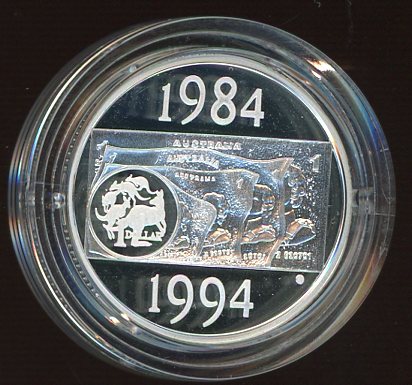Thumbnail for 2004 Australian $1 Silver Coin from Masterpieces in Silver Set - 1984 Commemorative Design