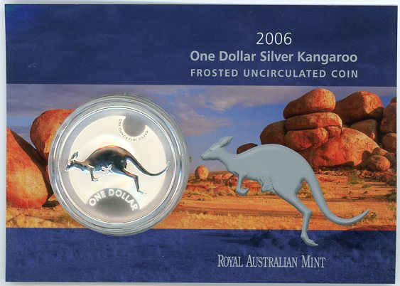 Thumbnail for 2006 1oz One Dollar Silver Kangaroo