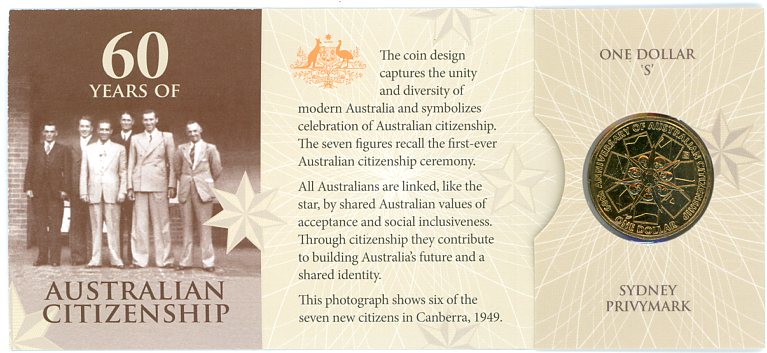 Thumbnail for 2009 60 Years of Australian Citizenship - S Privy Mark