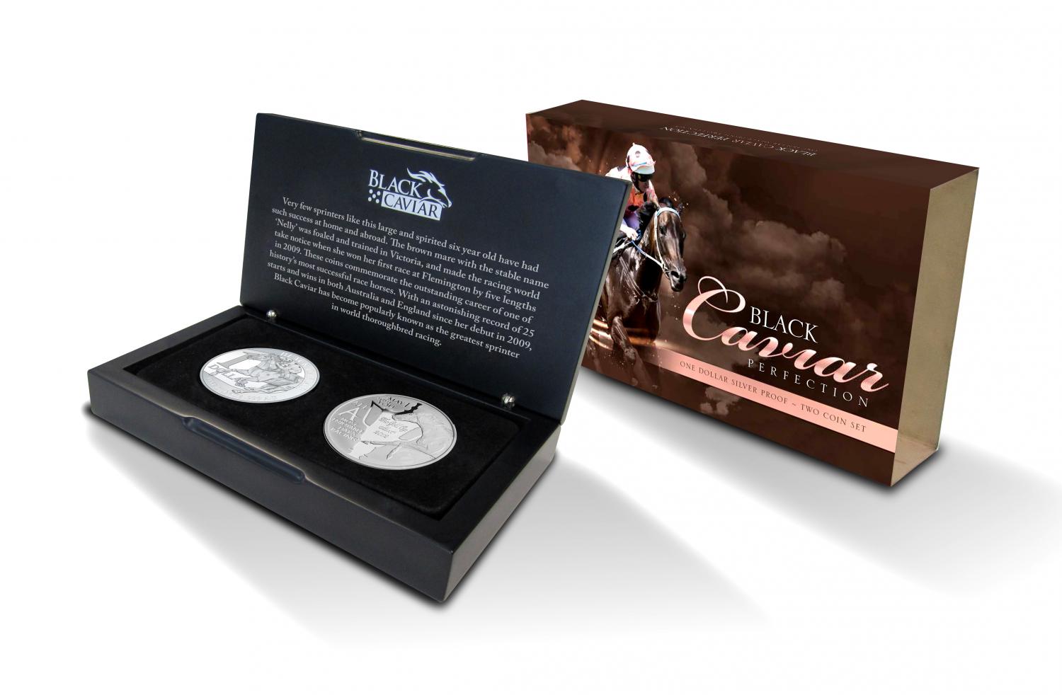 Thumbnail for 2013 Black Caviar One Dollar Two Coin Silver Proof Set