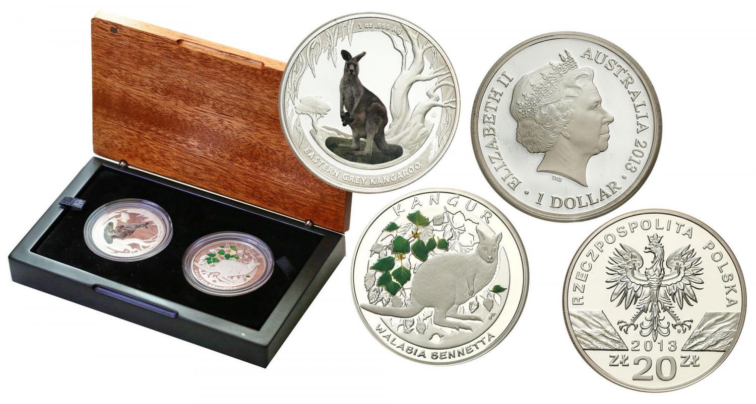 Thumbnail for 2013 Kangaroos of the World Two Coin Set