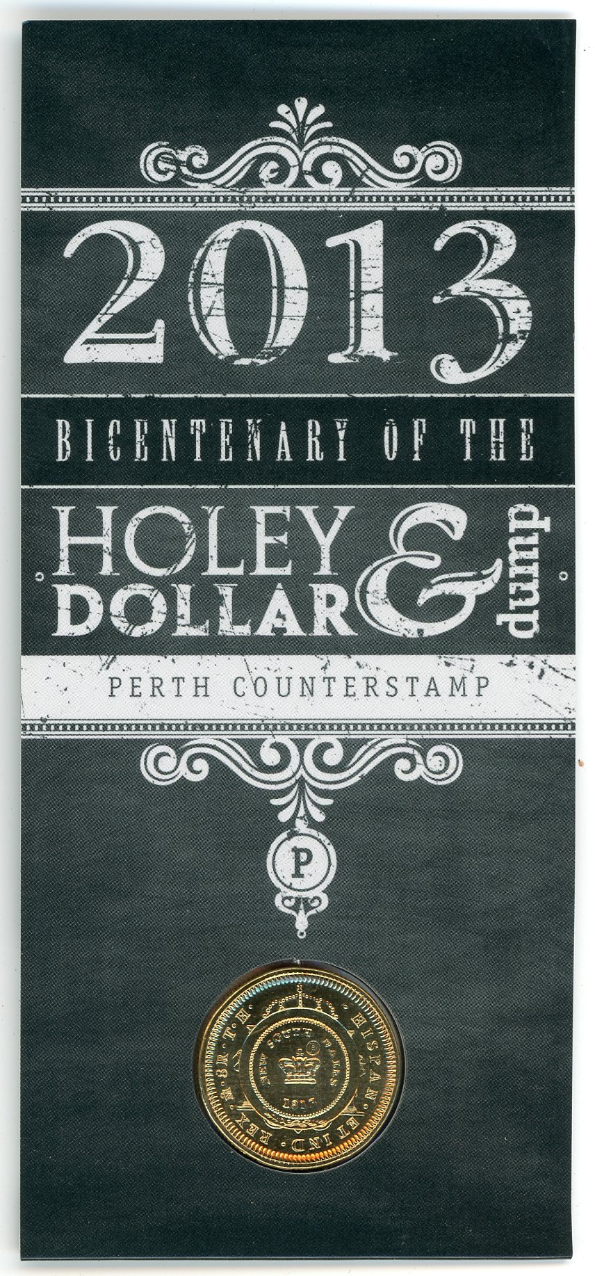 Thumbnail for 2013 Holey Dollar & Dump Bicentenary - P Counterstamp