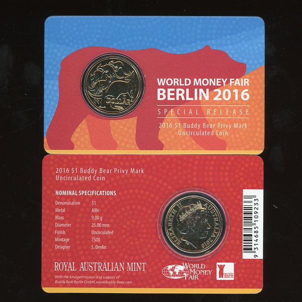 Thumbnail for 2016 Berlin Fair Buddy Bear Privy Mark 