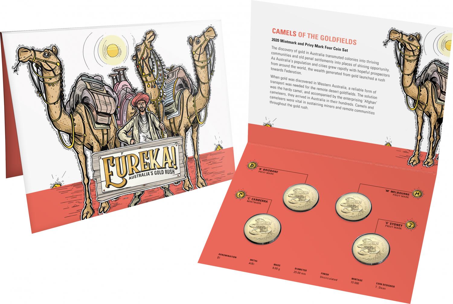 Thumbnail for 2020 Eureka 4 Coin Mintmark and Privy Mark Set