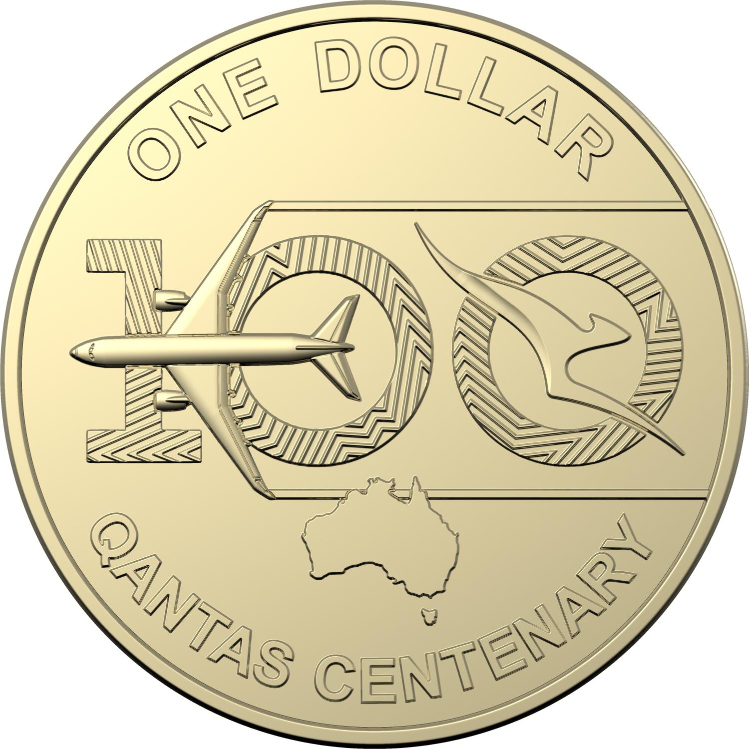 Thumbnail for 2020 Qantas $1.00 Rolled Coin - Royal Australian Mint Roll of 20 Coins