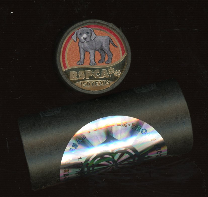Thumbnail for 2021 $1 Roll of 20 Coloured Uncirculated Coins RSPCA - Dog