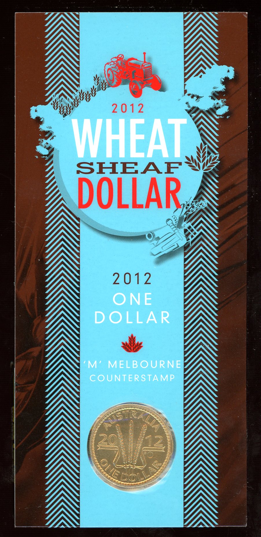 Thumbnail for 2012 Wheat Sheaf Dollar - M Counterstamp