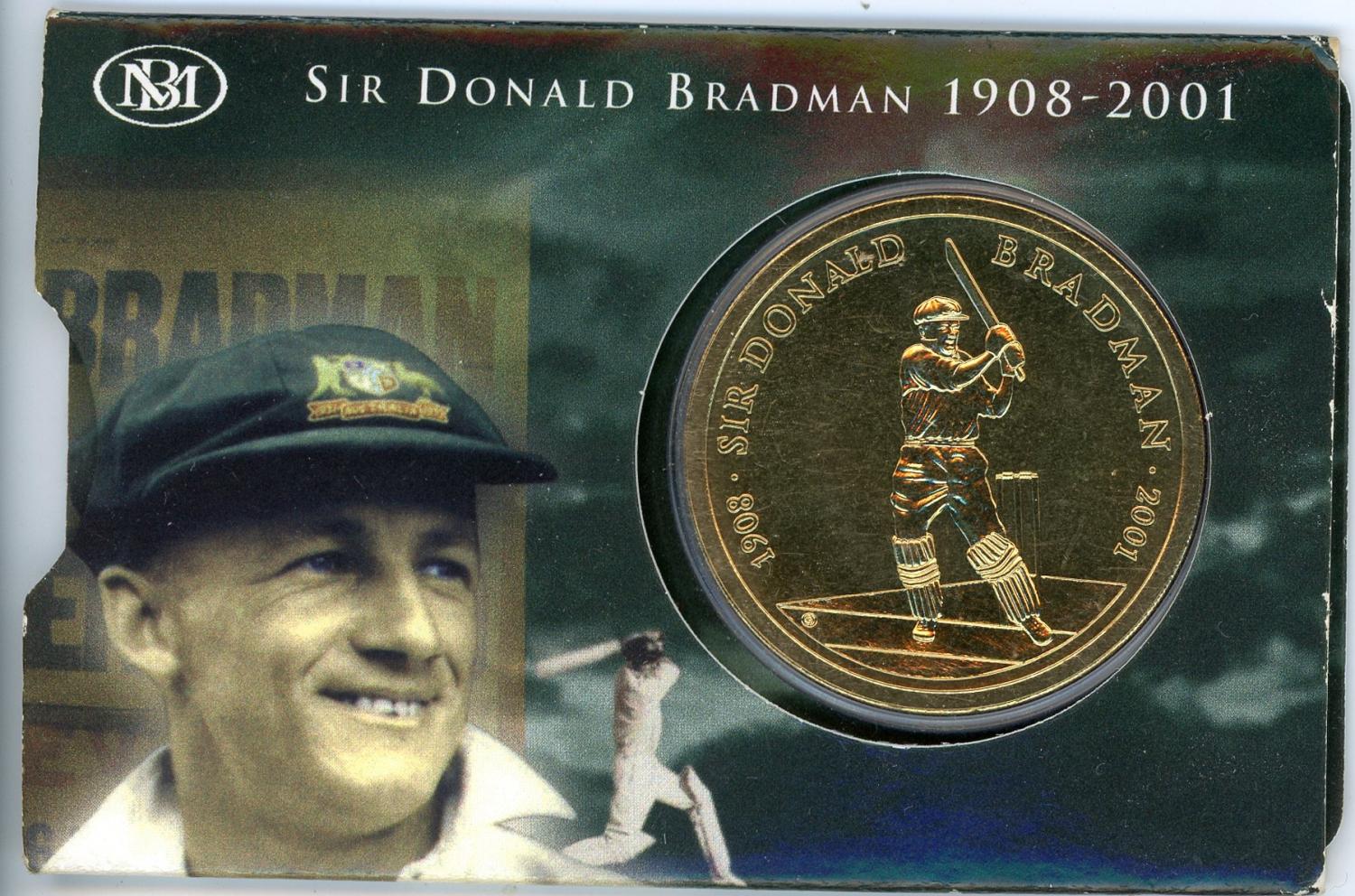 Thumbnail for 2001 Sir Donald Bradman $5 UNC Coin