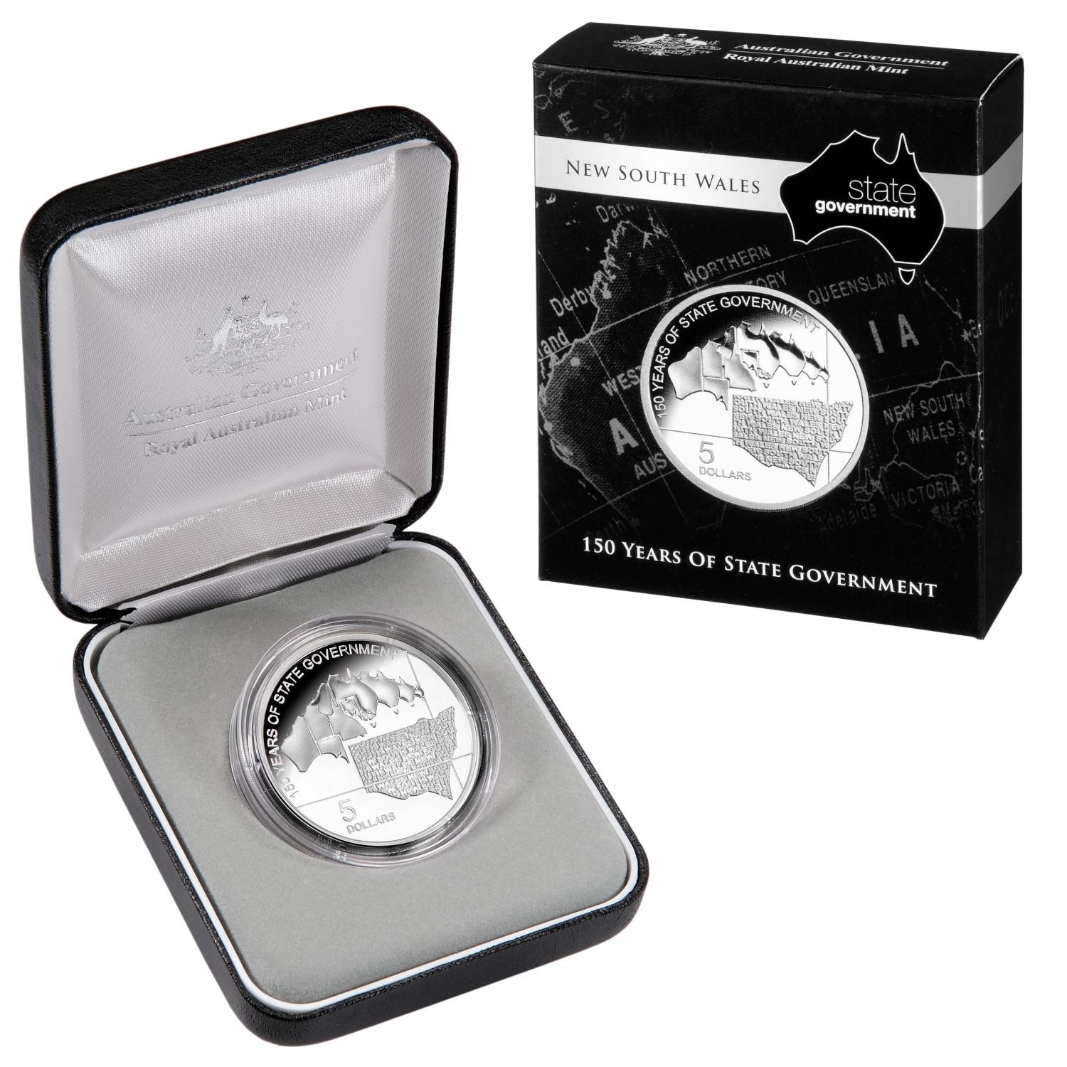Thumbnail for 2006 $5.00 Silver Proof New South Wales 150 Years of State Government