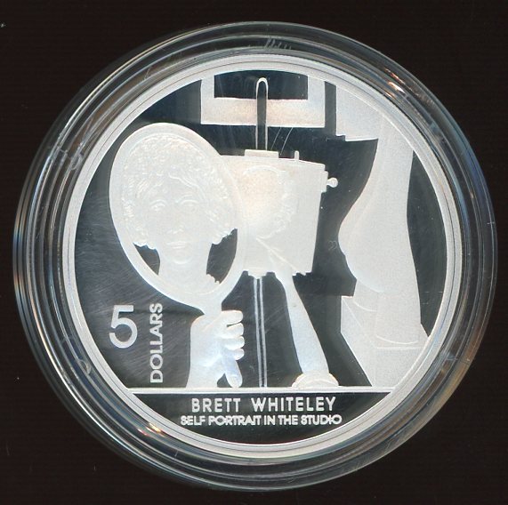 Thumbnail for 2006 Australian $5 Silver Coin from Masterpieces in Silver Set - Brett Whiteley Self Portrait in the Studio