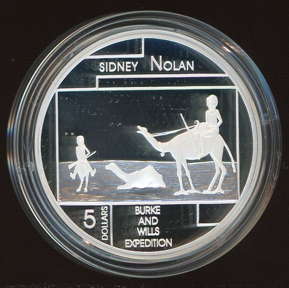Thumbnail for 2006 Australian $5 Silver Coin from Masterpieces in Silver Set - Sidney Nolan Burke and Wills Expedition