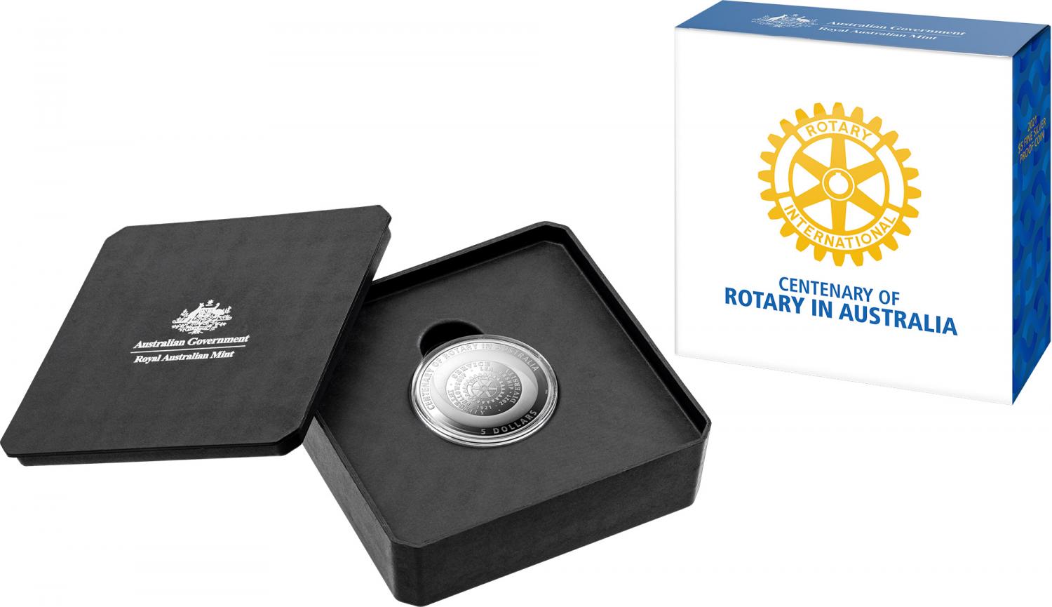 Thumbnail for 2021 Centenary of Rotary $5.00 Silver Proof Coin