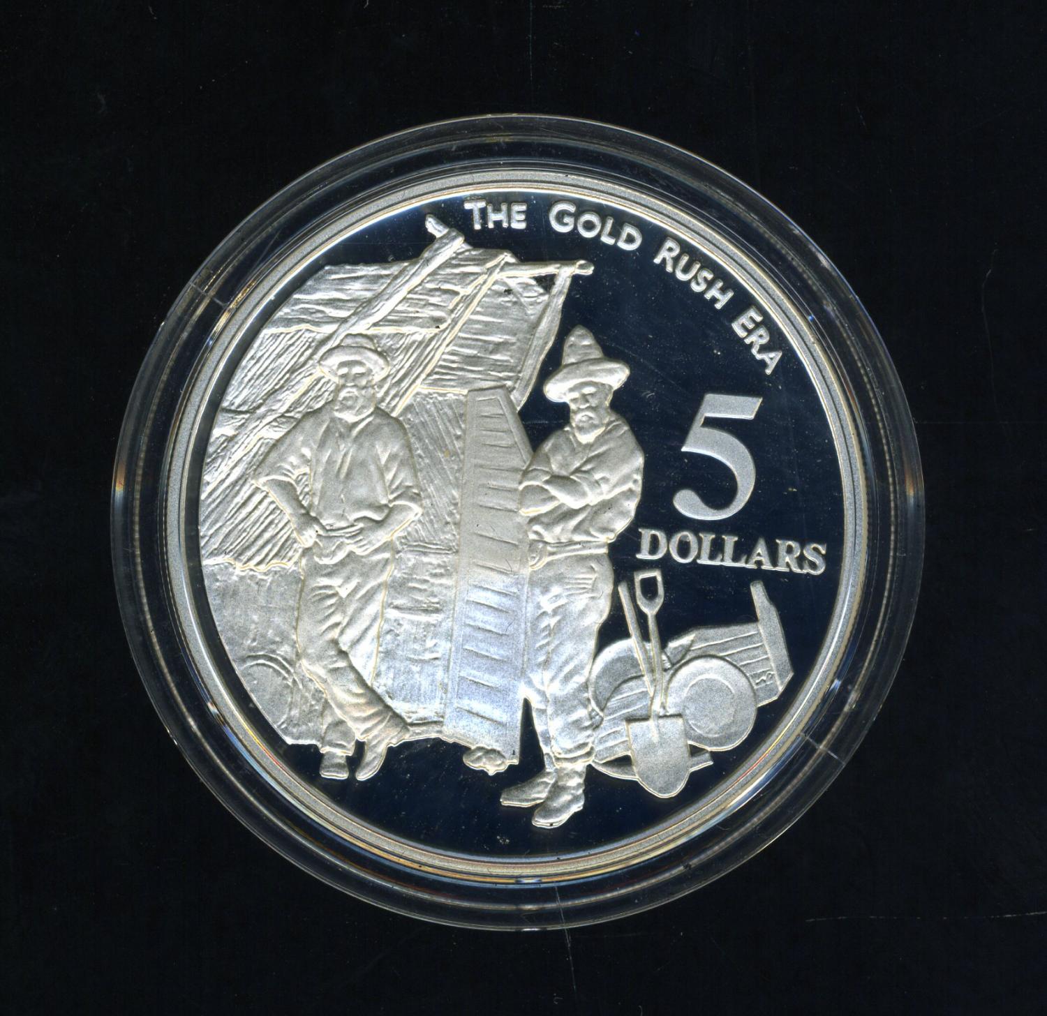 Thumbnail for 1995 $5.00 Silver Proof Coin in Capsule from Masterpieces in Silver Set - The Gold Rush Era