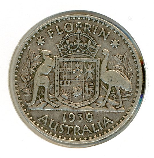 Thumbnail for 1939 Australian Florin F