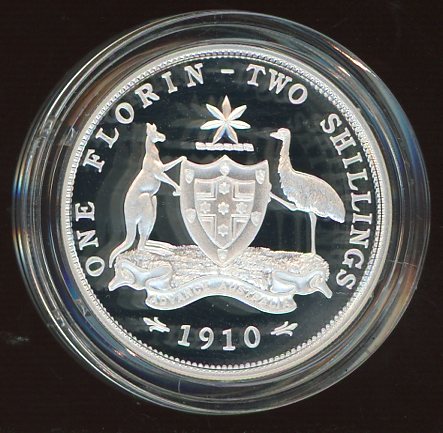 Thumbnail for 1998 Australian Twenty Cent Silver Coin from Masterpieces in Silver Set - 1910 Florin Design