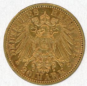 Thumbnail for 1913J German Gold 20 Marks