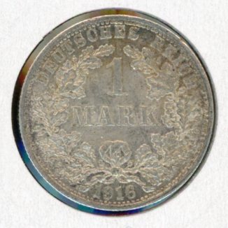Thumbnail for 1916F German Silver Half Mark gEF