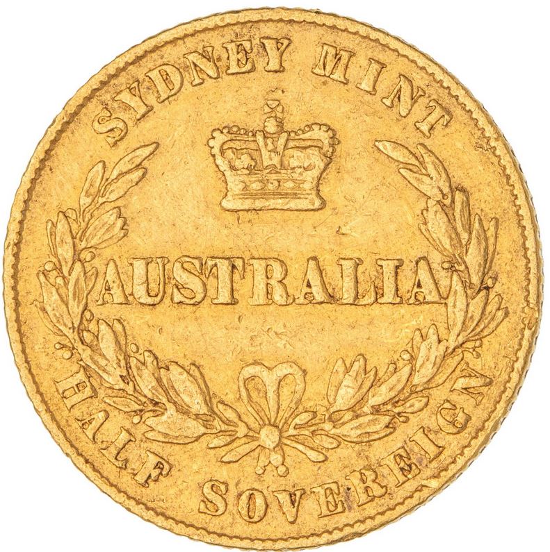 Thumbnail for 1864 Sydney Mint Gold Half Sovereign good Fine