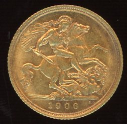Thumbnail for 1906S Australian Edward VII Gold Half Sovereign