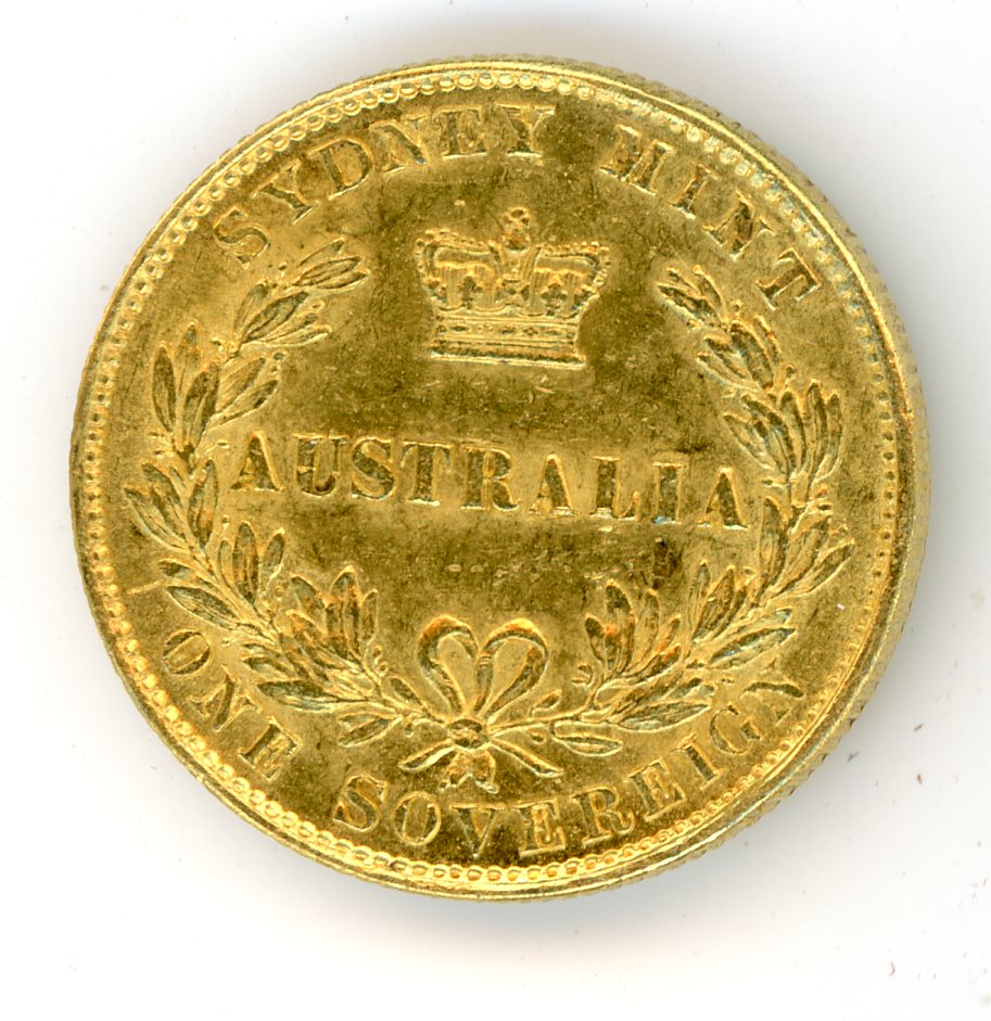 Thumbnail for 1868 Australian Sydney Mint Gold Sovereign Type Two