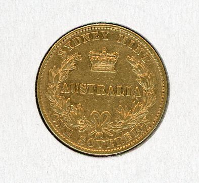 Thumbnail for 1870 Australian Sydney Mint Gold Sovereign Type Two - B