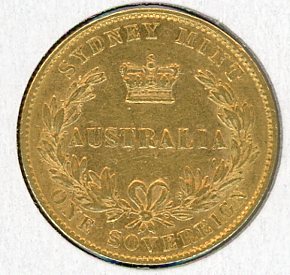 Thumbnail for 1870 Australian Sydney Mint Gold Sovereign Type Two - E