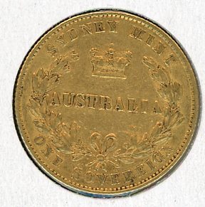 Thumbnail for 1870 Australian Sydney Mint Gold Sovereign Type Two - C
