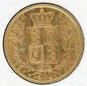 Thumbnail for 1871S Australian Shield Gold Sovereign