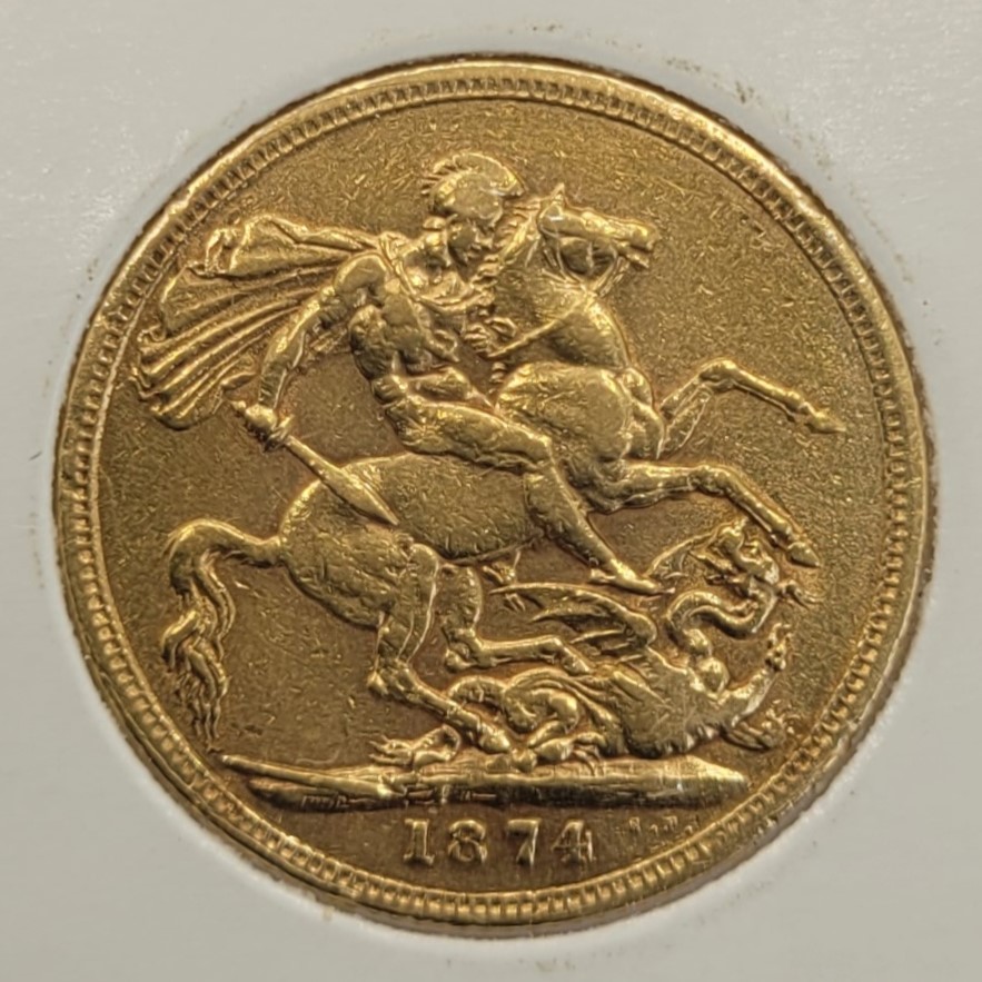 Thumbnail for 1874S Australian Young Head Gold Sovereign