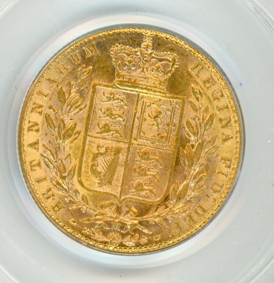 Thumbnail for 1874M Australian Shield Gold Sovereign PCGS Graded AU58