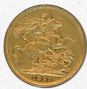 Thumbnail for 1895M Australian Veil Head Gold Sovereign