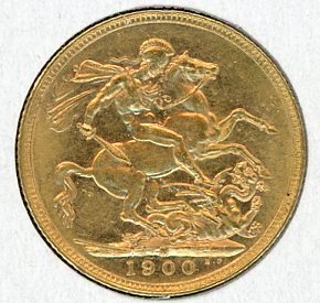 Thumbnail for 1900M Australian Veil Head Gold Sovereign B