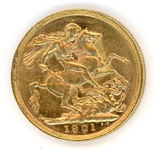 Thumbnail for 1901M Australian Veil Head Gold Sovereign