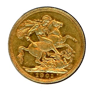Thumbnail for 1901S Australian Veil Head Gold Sovereign B