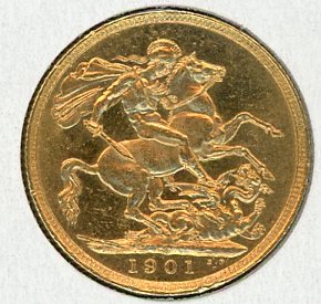 Thumbnail for 1901S Australian Veil Head Gold Sovereign