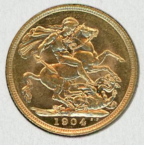 Thumbnail for 1904S Australian Edward VII Gold Sovereign