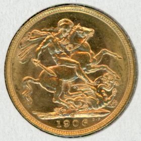 Thumbnail for 1906M Australian Edward VII Gold Sovereign