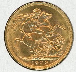 Thumbnail for 1906M Australian Edward VII Gold Sovereign B