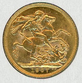 Thumbnail for 1907M Australian Edward VII Gold Sovereign