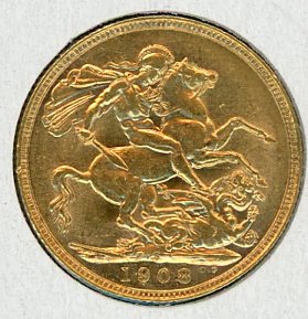 Thumbnail for 1908S Australian Edward VII Gold Sovereign