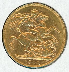 Thumbnail for 1910P Australian Edward VII Gold Sovereign