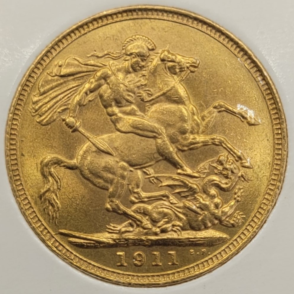 Thumbnail for 1911S Australian George V Gold Sovereign B