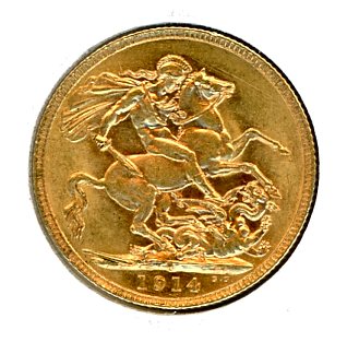 Thumbnail for 1914P Australian George V Gold Sovereign